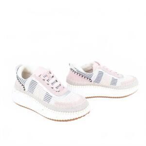 NEW GELATO women's stella sneaker in beige multi
